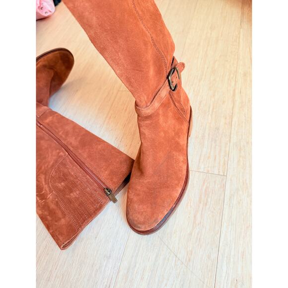 Clarks Suede Knee High Boots Size 6 - Picture 3 of 7